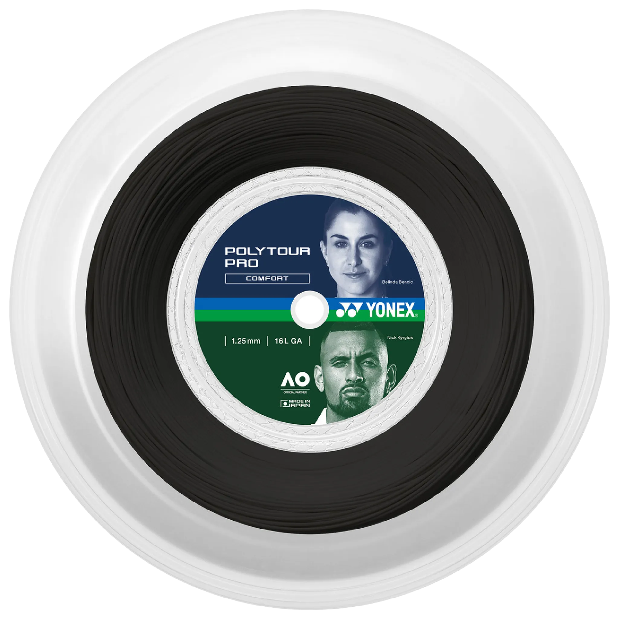Yonex Poly Tour Pro 1.25mm 200m Reel Black