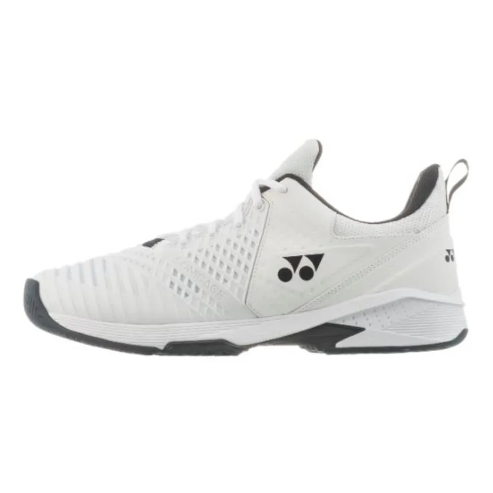 Yonex Power Cushion Sonicage Plus Wide Men's Tennis Shoe (White)